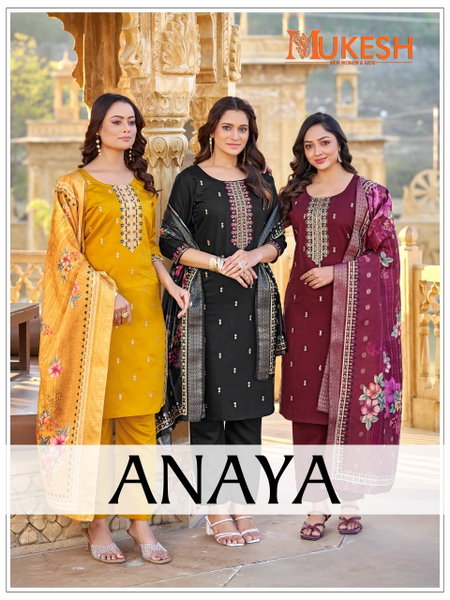 Anaya By Mukesh Gadhawal Silk Online Kurti With Bottom Dupatta Wholesale